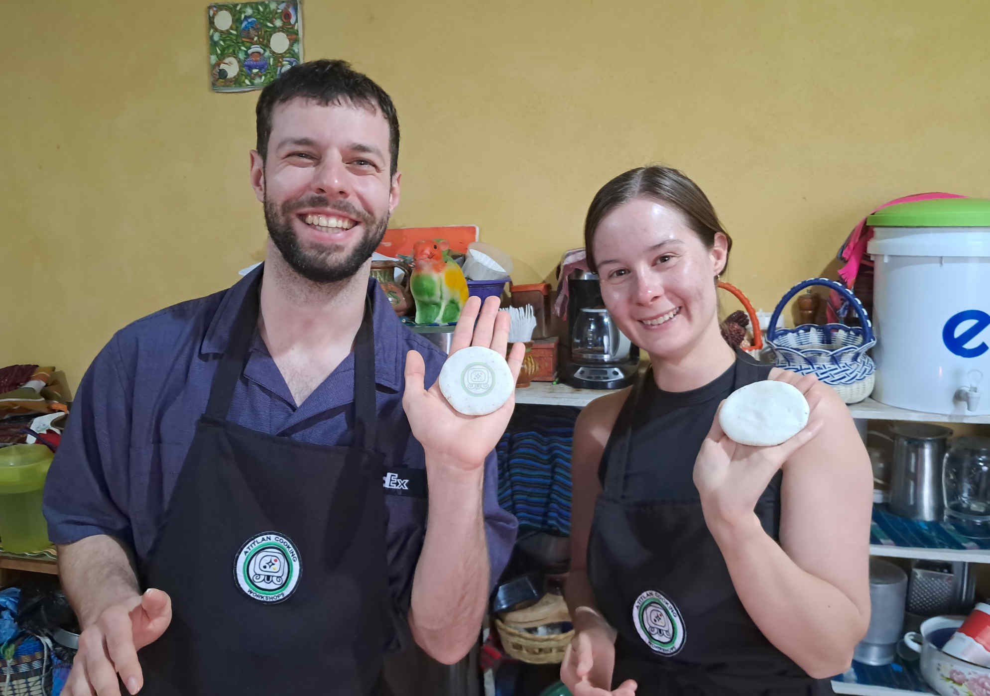 Tortilla making experience at Lake Atitlan